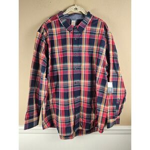 NWT Gymboree Mens Apple Orchard Long Sleeve Button Down Shirt XXL